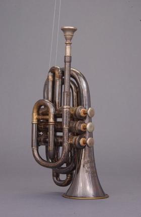 Pocket cornet, B-flat, high pitch
