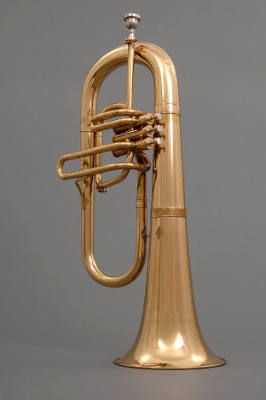 Baritone horn, bell forward, B-flat