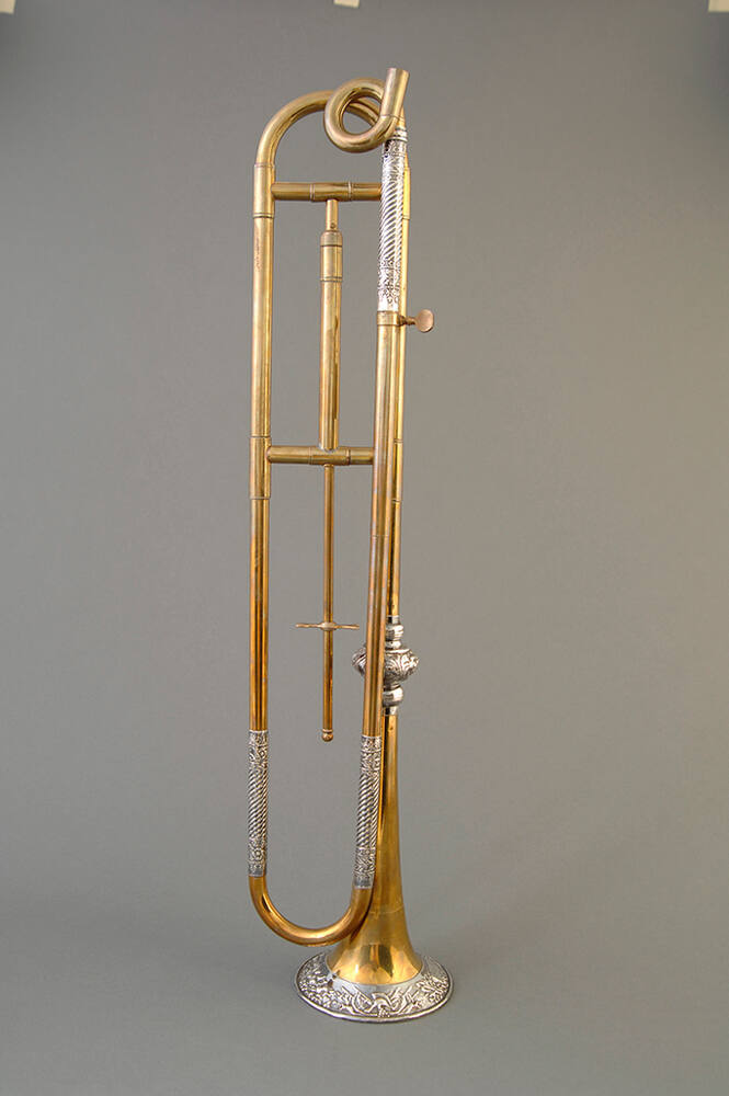 Mechanical slide trumpet, F