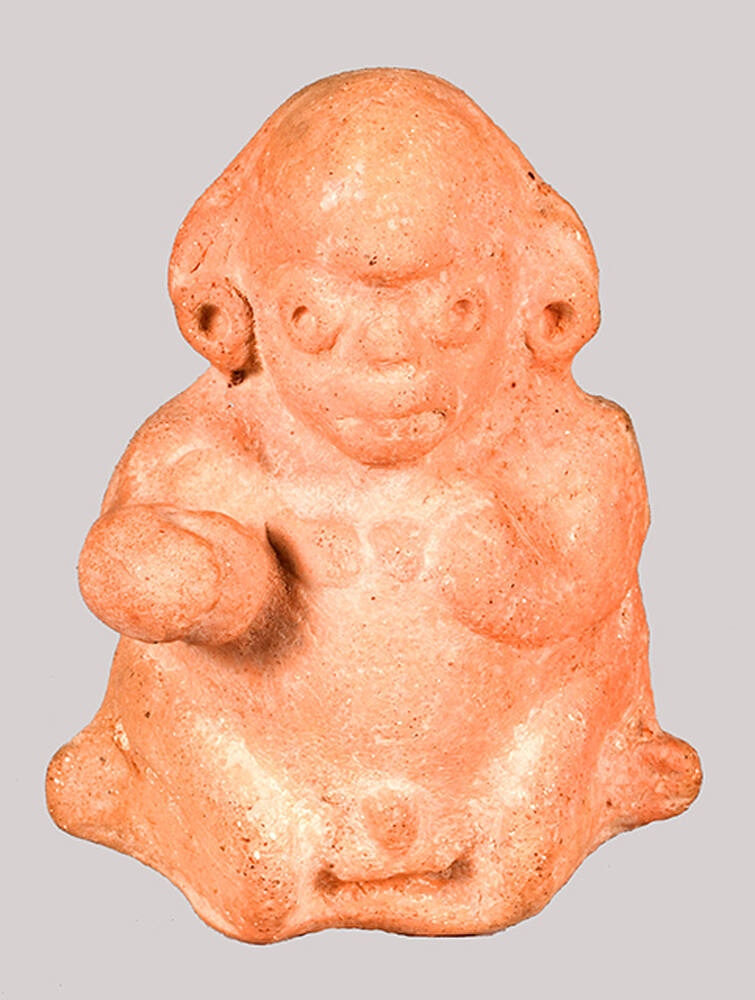 Ocarina, monkey-effigy