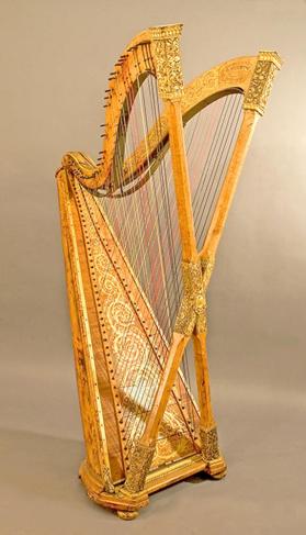 Double chromatic harp