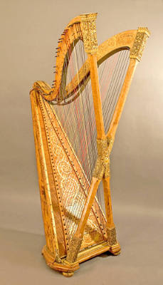 Double chromatic harp