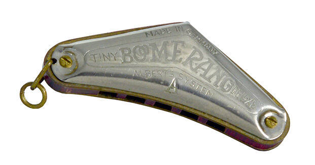 Miniature diatonic harmonica, A