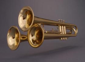 Trumpet with two dummy bells, B-flat