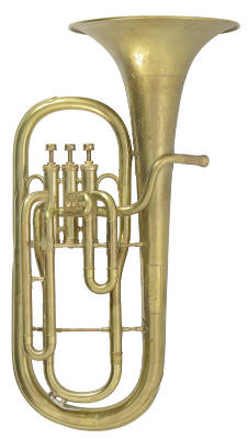 Alto horn, bell up, E-flat, low pitch