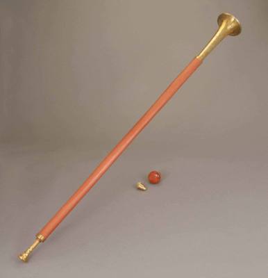 Walking-stick trumpet
