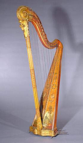 Single-action pedal harp