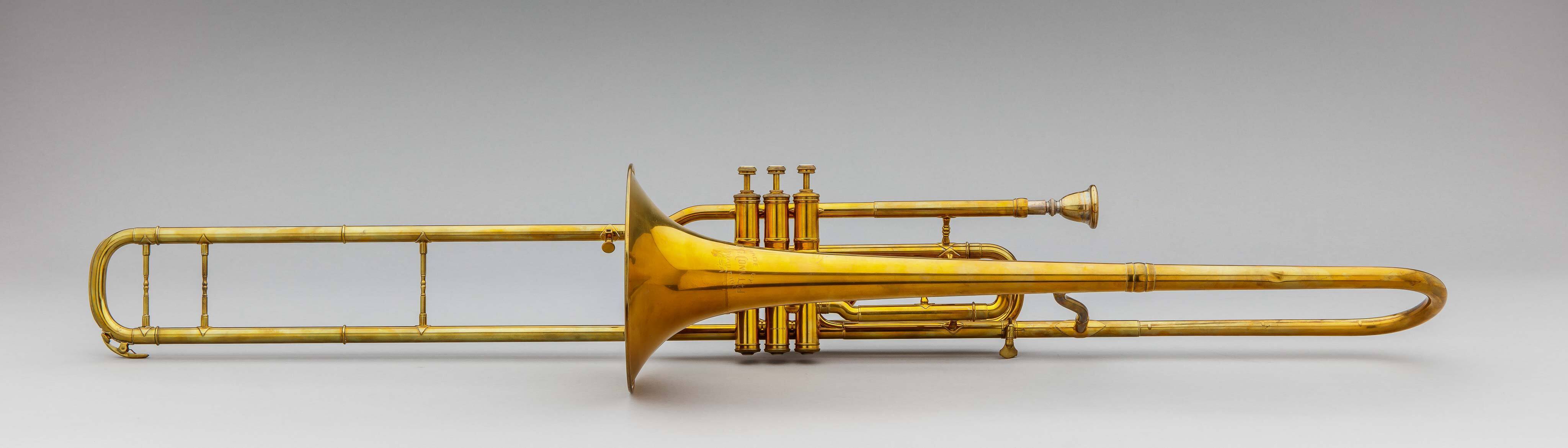 Tenor valve trombone, B-flat, low pitch