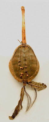 Snapping turtle dance rattle