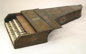Grand piano converted into a 3-manual harpsichord