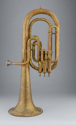 Alto horn, bell up, E-flat