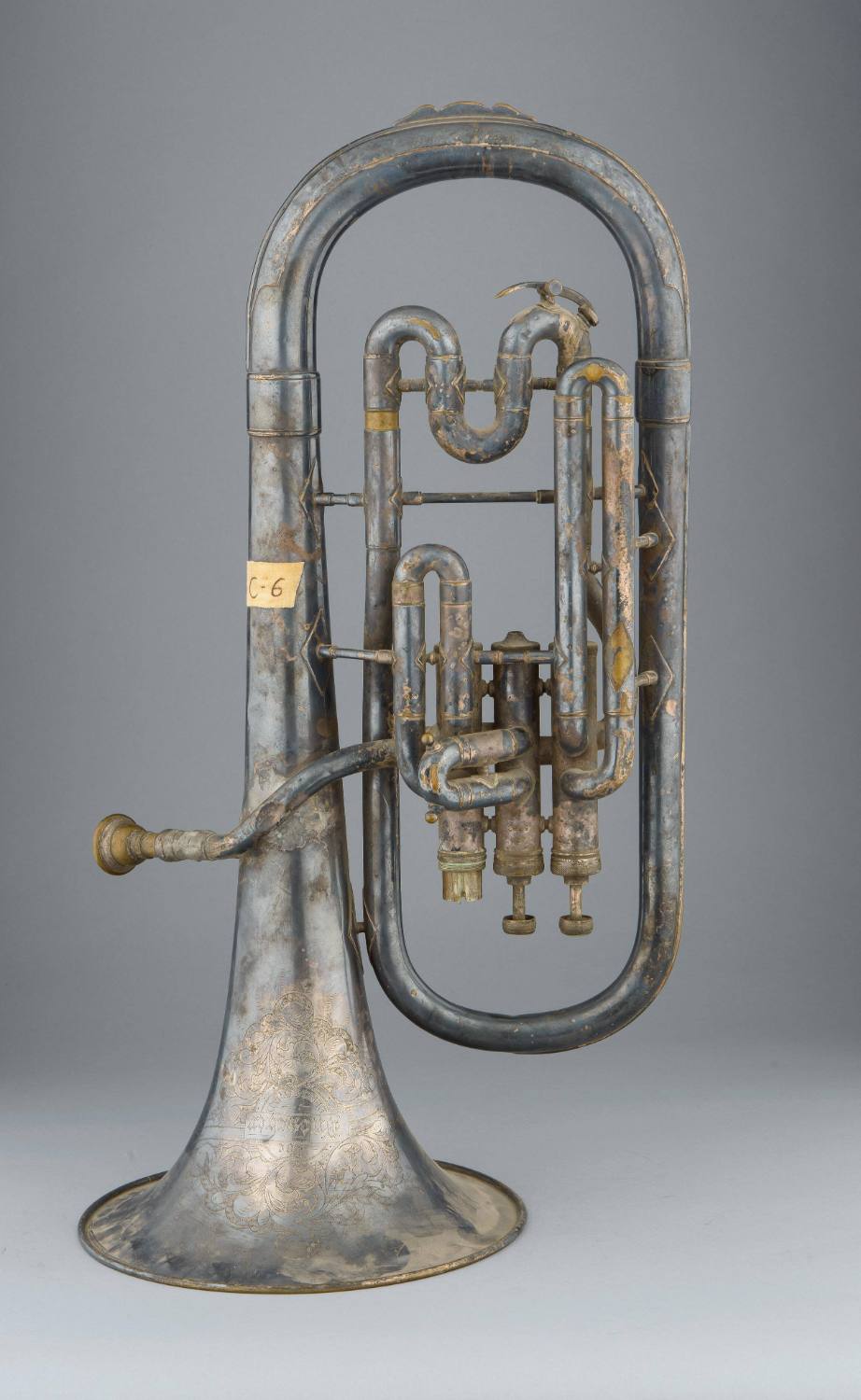 Alto horn, bell up, E-flat, low pitch