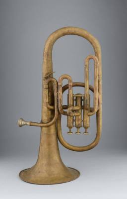 Alto horn, bell up, E-flat, high pitch