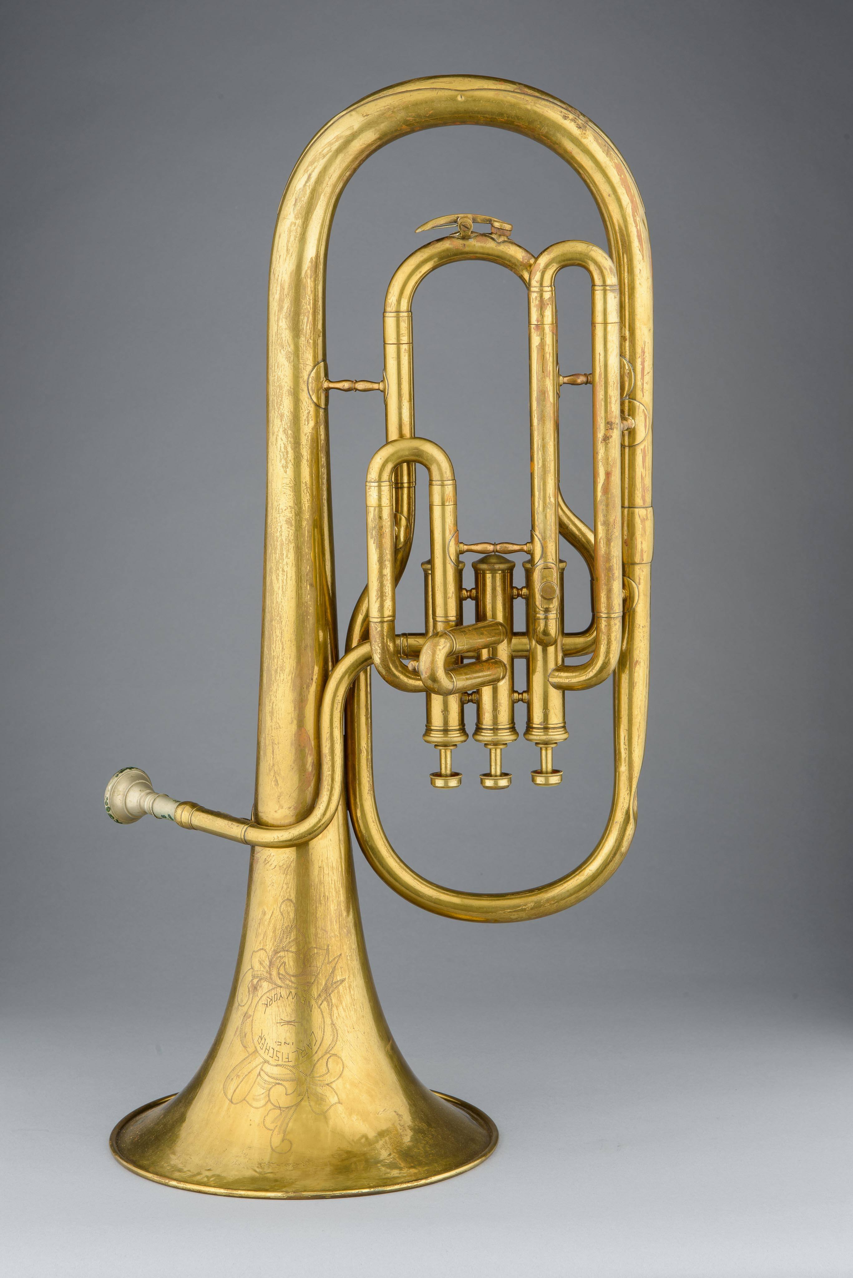 Alto horn, bell up, E-flat