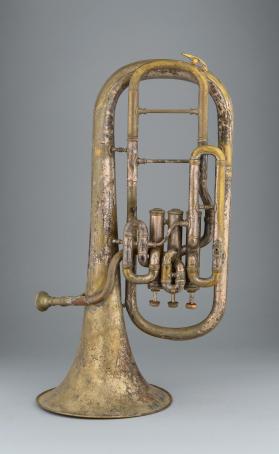 Alto horn, bell up, E-flat, low pitch
