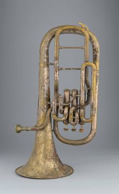 Alto horn, bell up, E-flat, low pitch