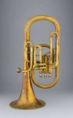 Alto horn, bell up, E-flat