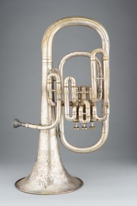 Alto horn, bell up, E-flat, low pitch