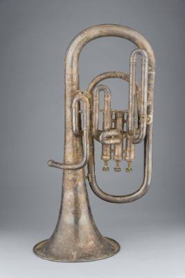 Alto horn, bell up, E-flat, low pitch