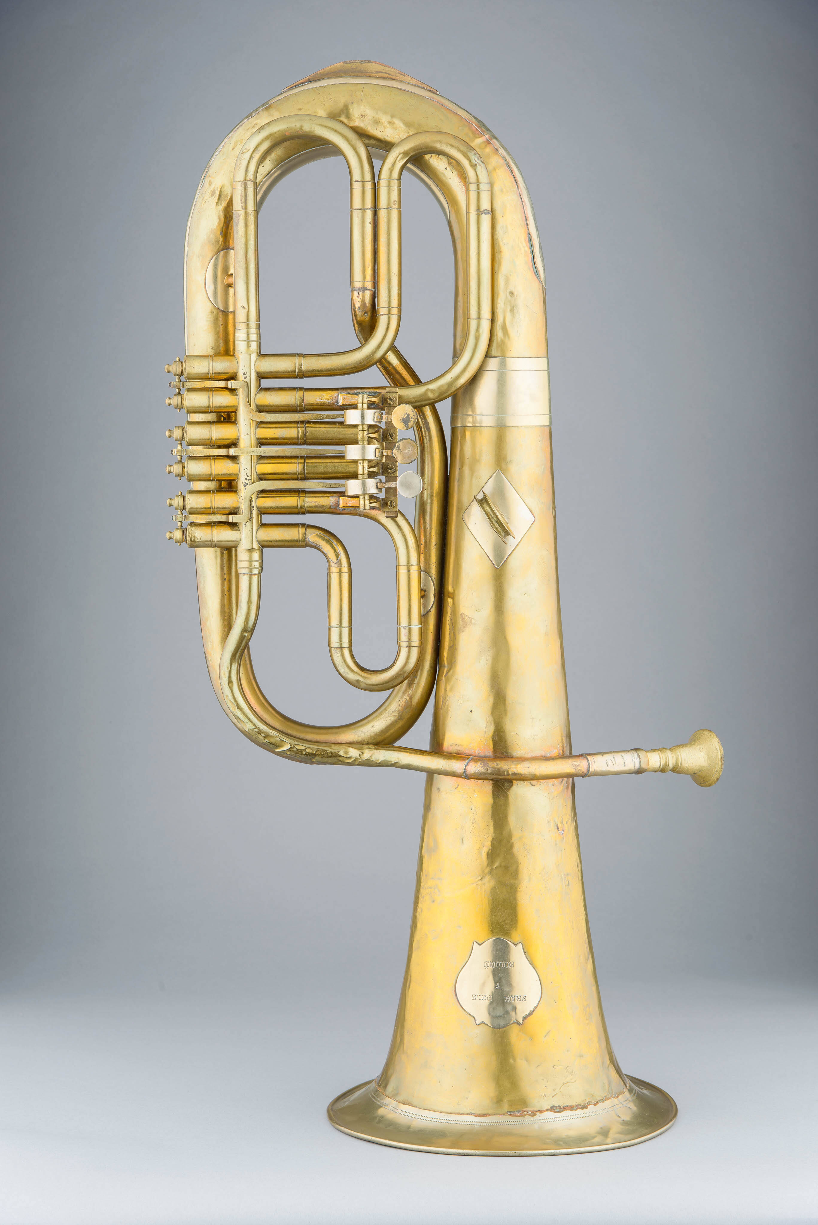 Alto horn, bell up, E-flat