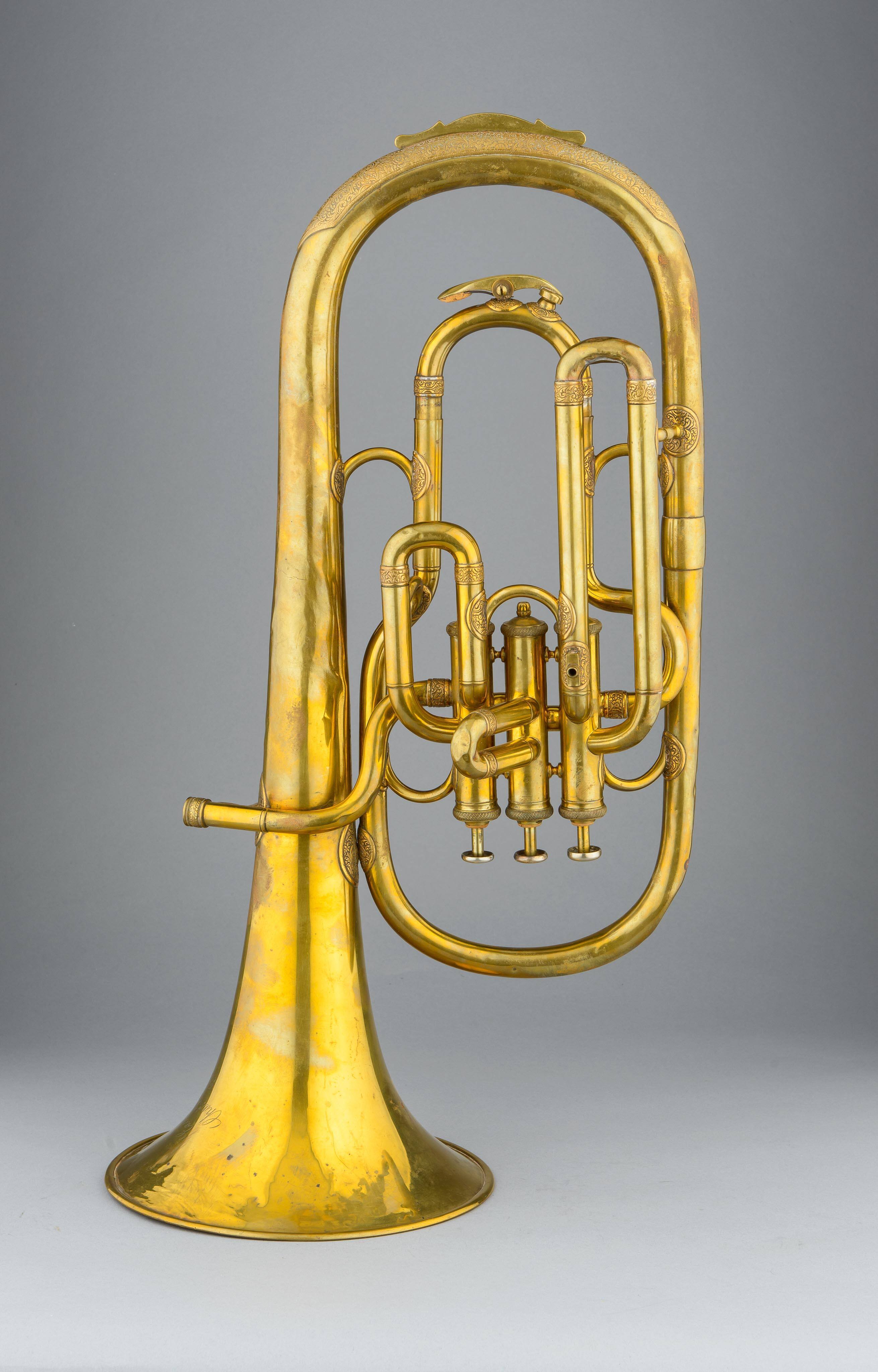 Alto horn, bell up, E-flat, high pitch