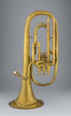 Alto horn, bell up, E-flat