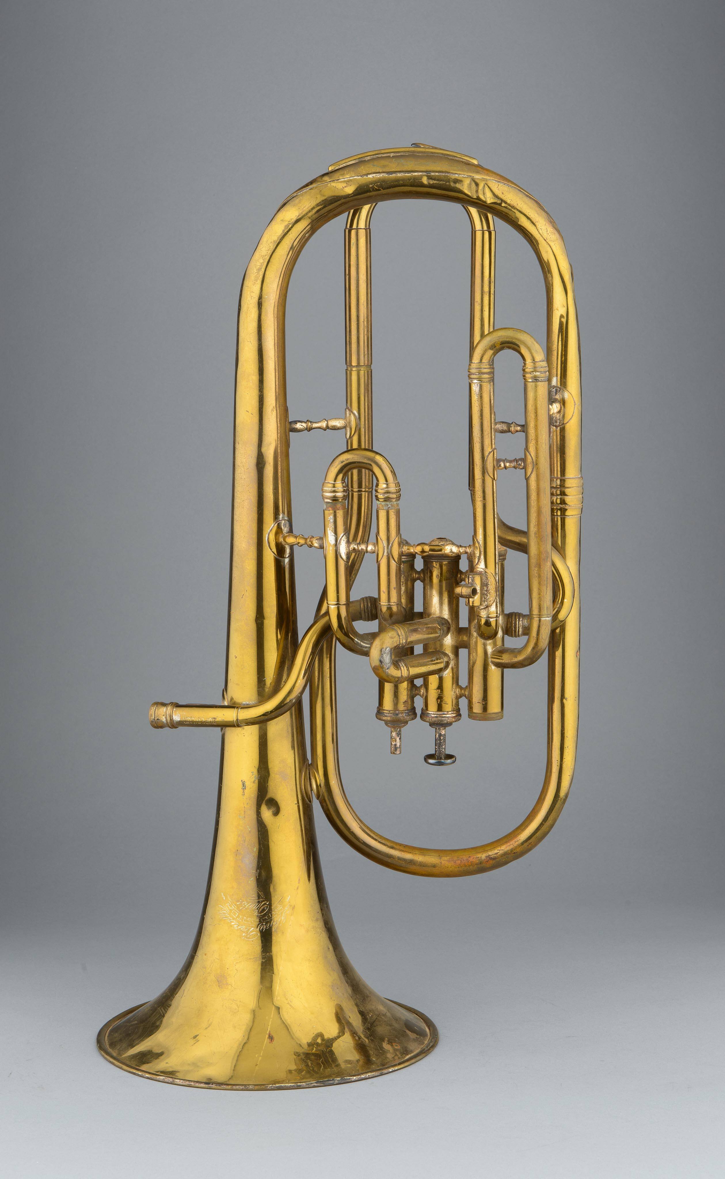 Alto horn, bell up, E-flat, low pitch