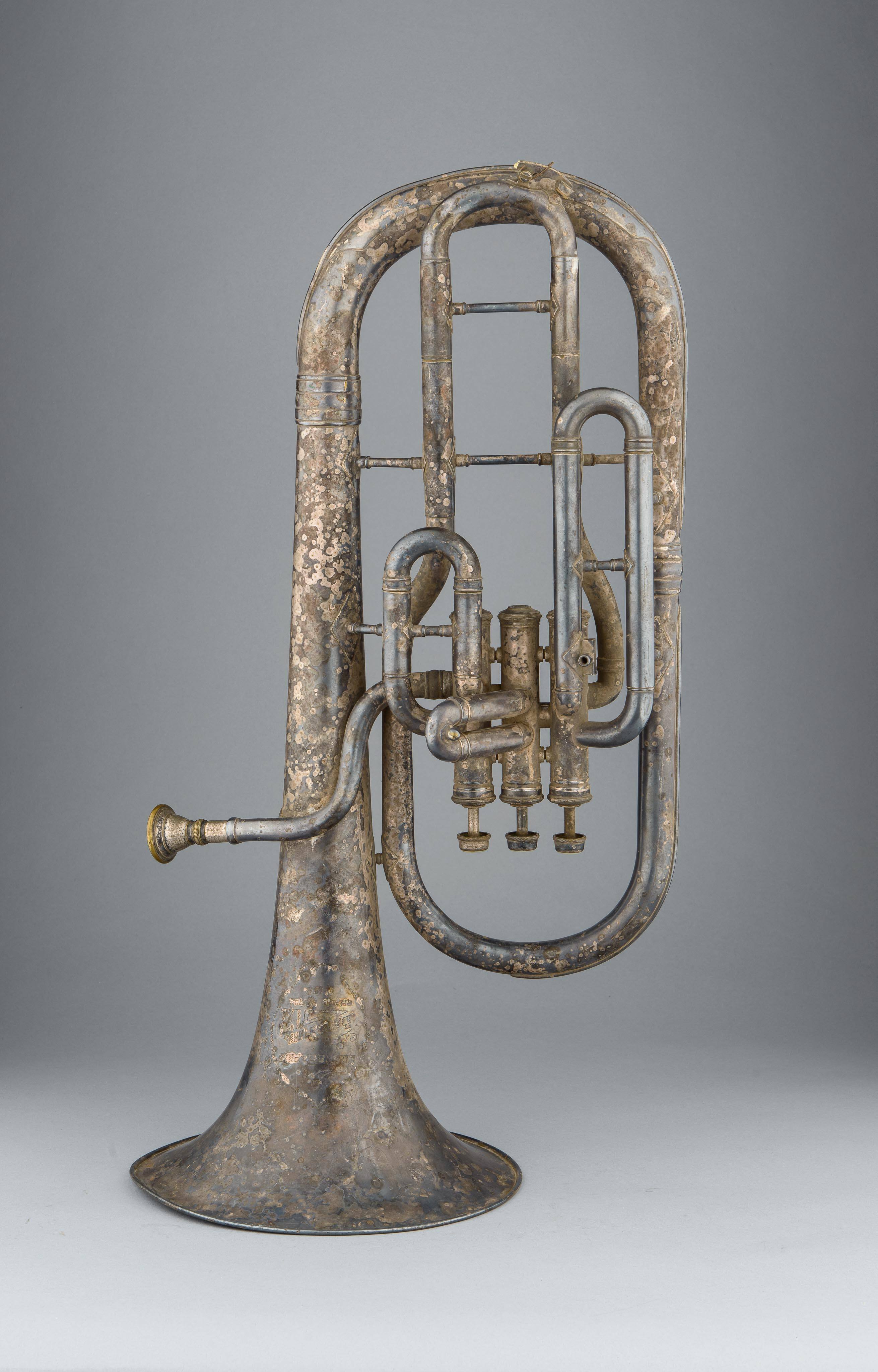 Alto horn, bell up, E-flat, low pitch