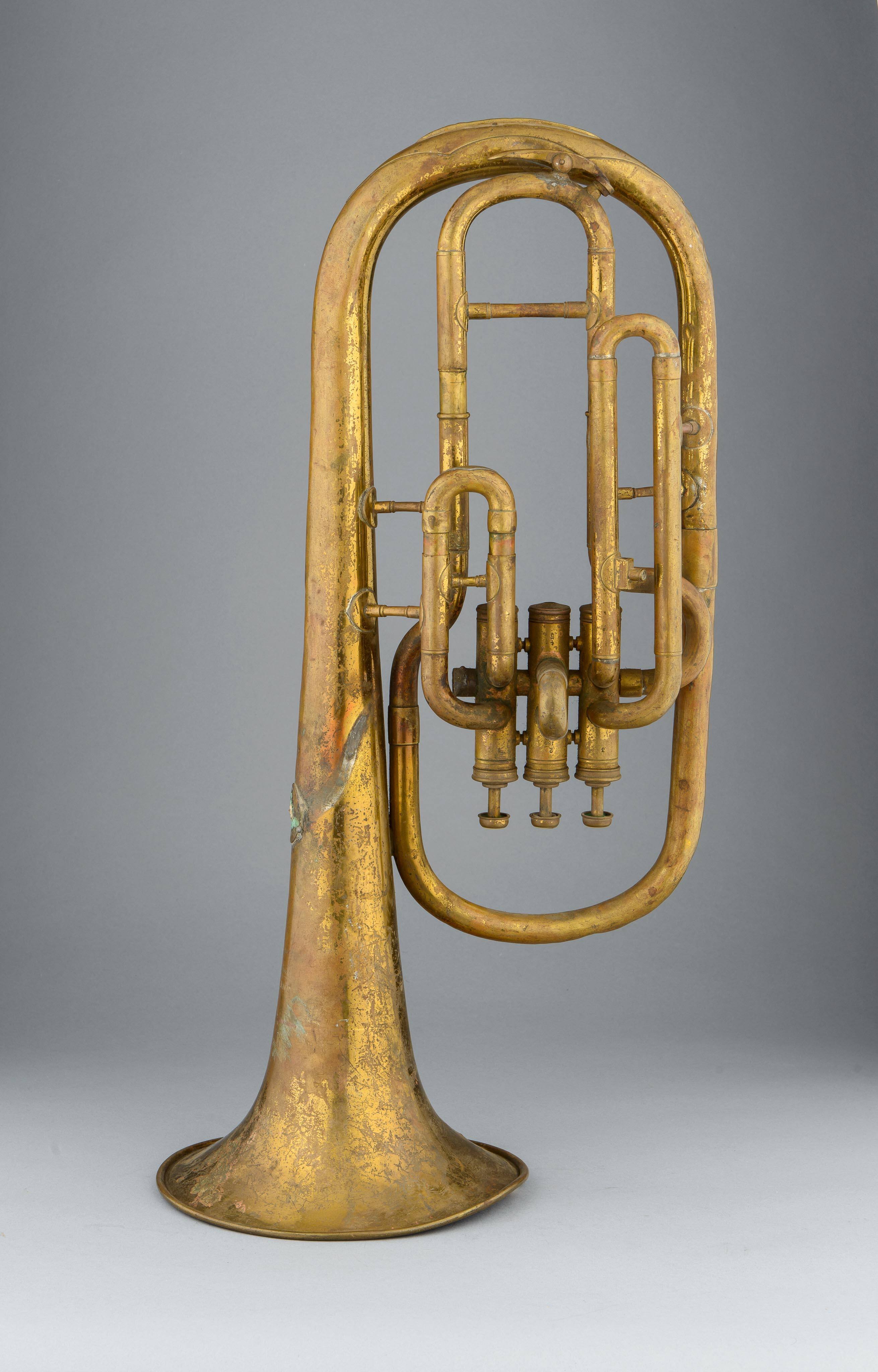 Alto horn, bell up, E-flat