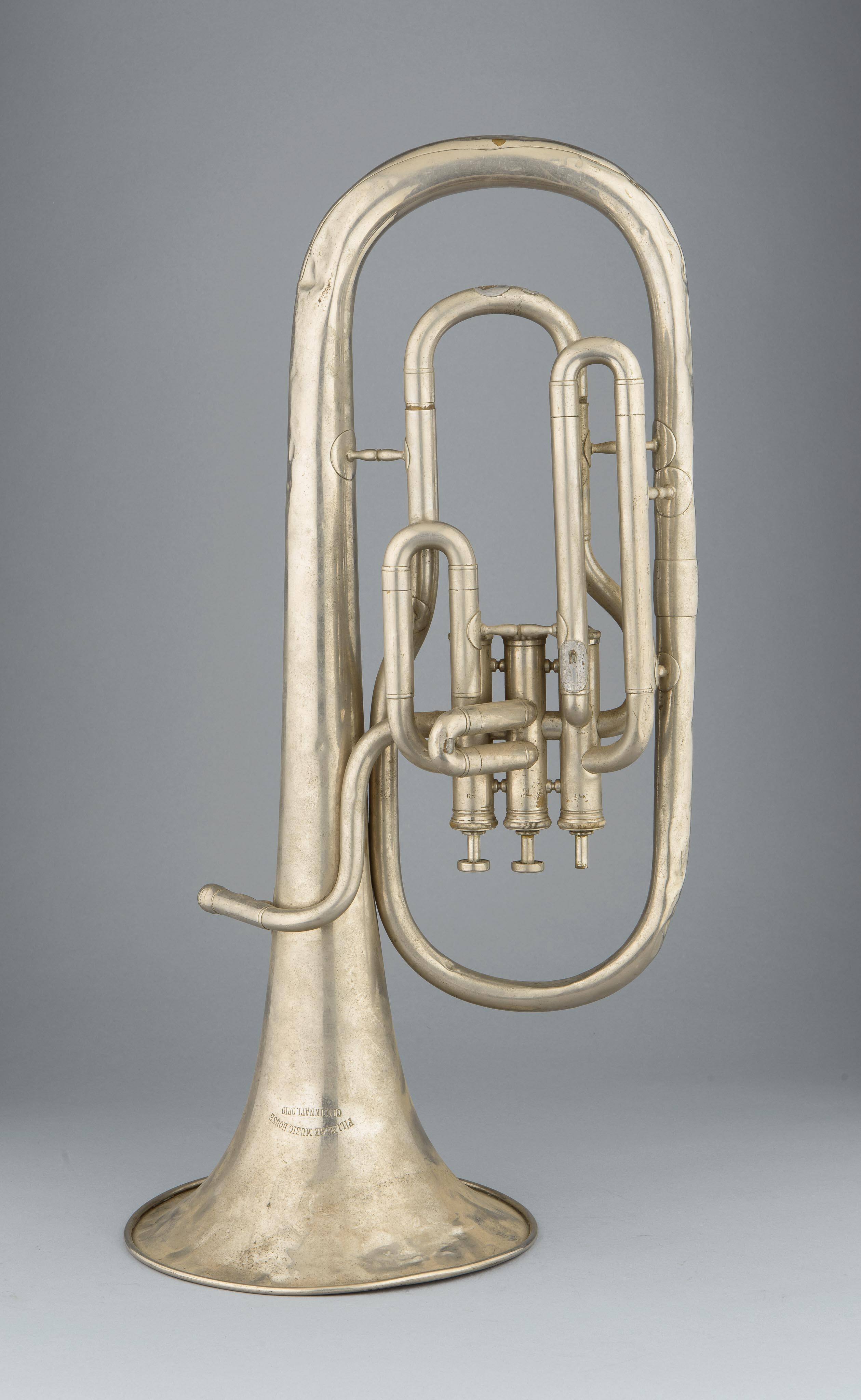 Alto horn, bell up, E-flat