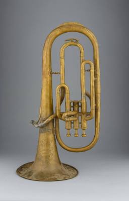 Alto horn, bell up, E-flat