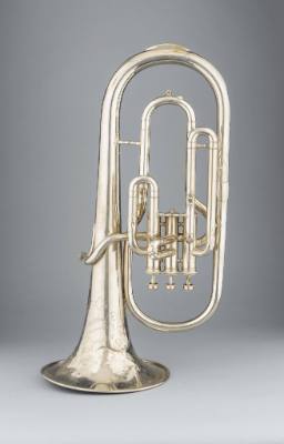 Alto horn, bell up, E-flat