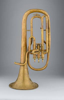 Alto horn, bell up, E-flat