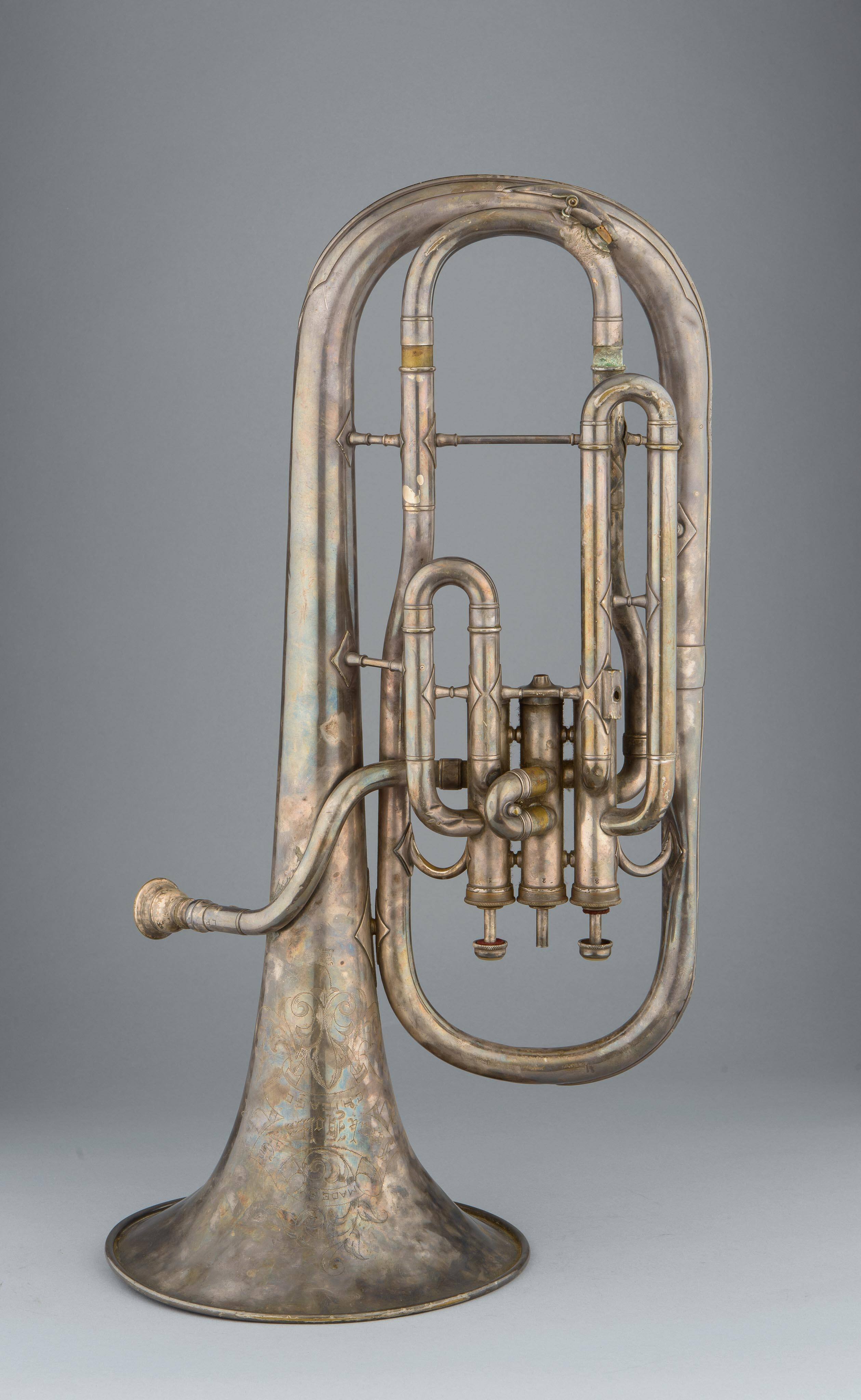 Alto horn, bell up, E-flat, low pitch