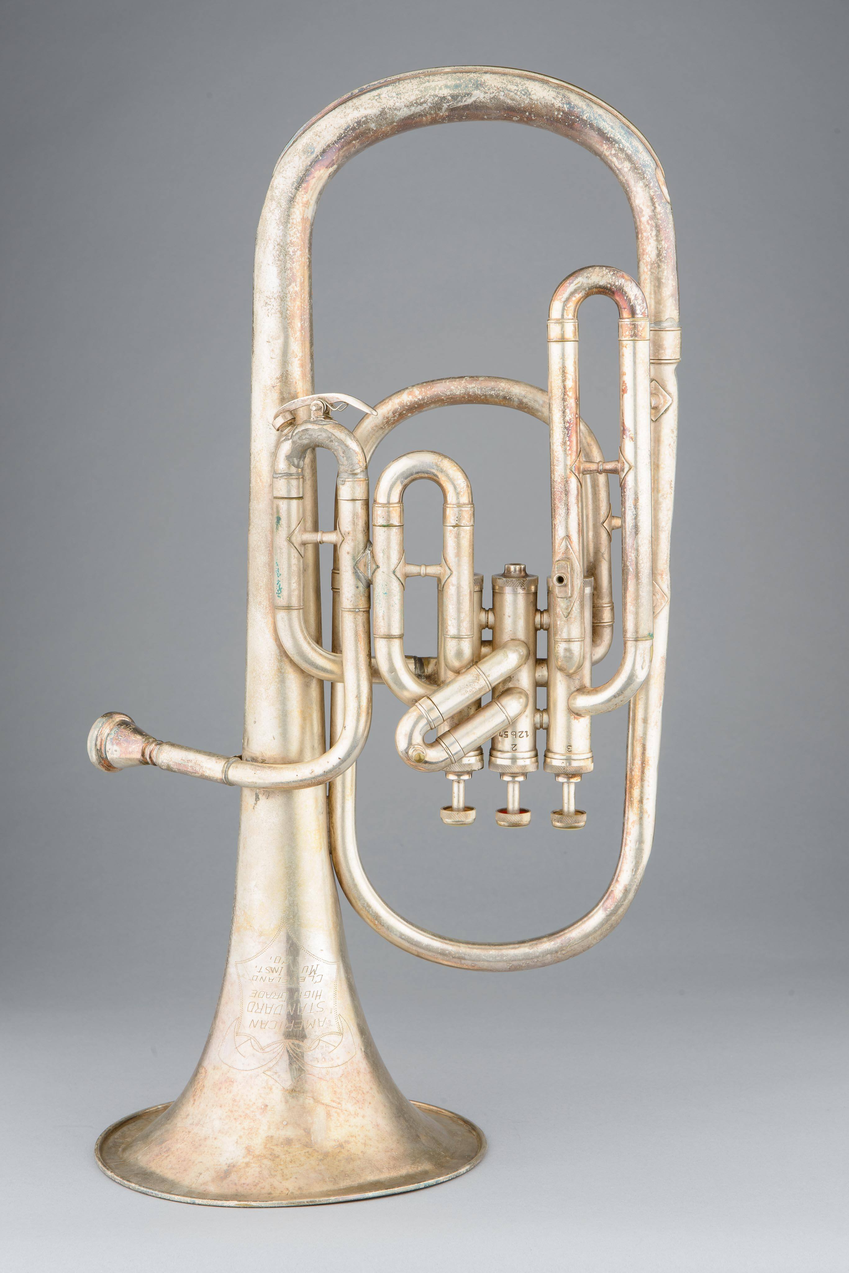 Alto horn, bell up, E-flat