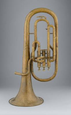 Alto horn, bell up, E-flat