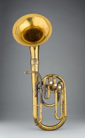 Alto horn, bell up, E-flat, F, low pitch