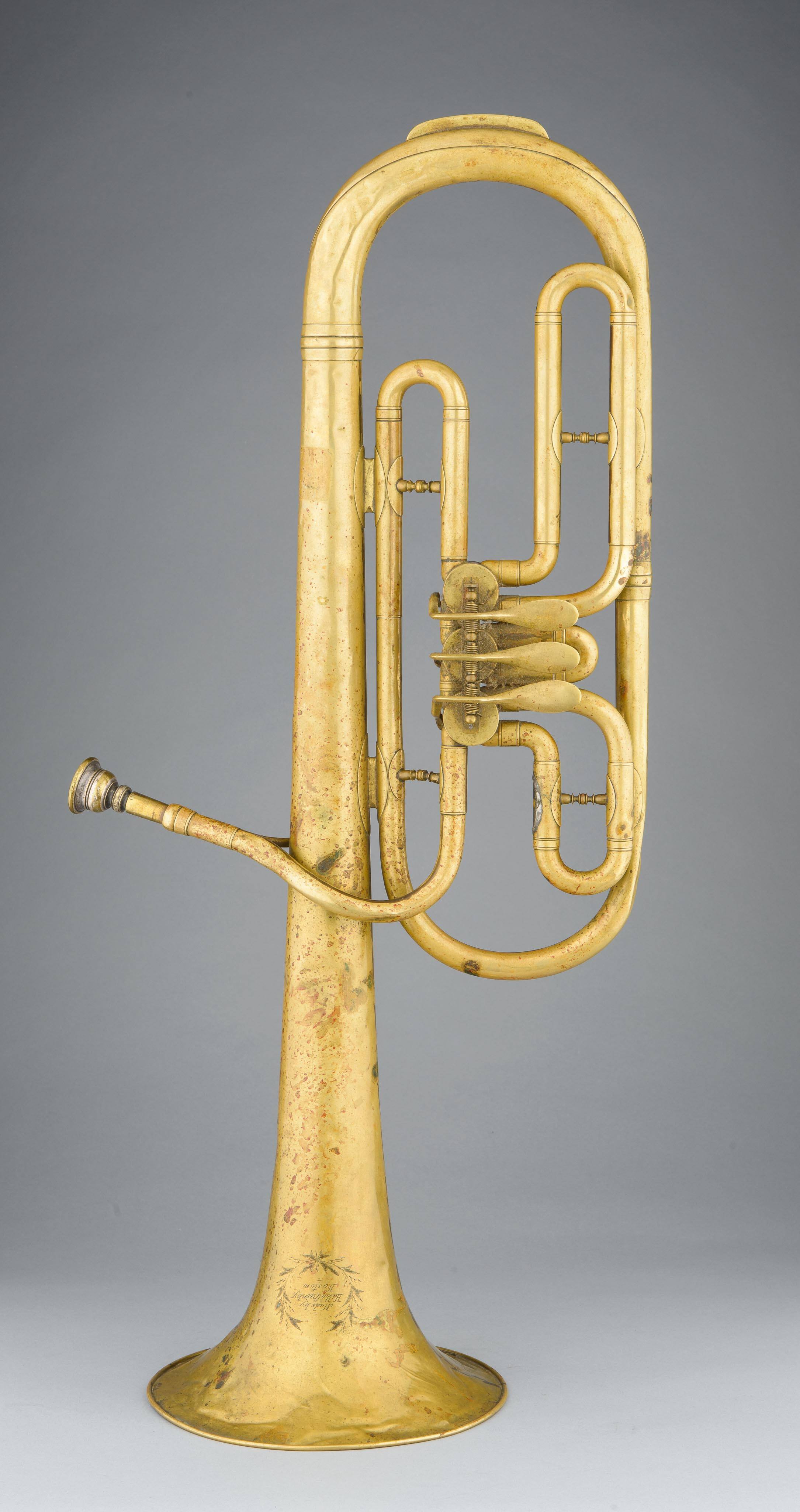 Alto horn, bell up, E-flat, high pitch