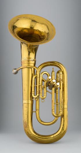 Baritone horn, bell forward, B-flat