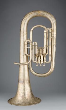Baritone horn, bell up, B-flat