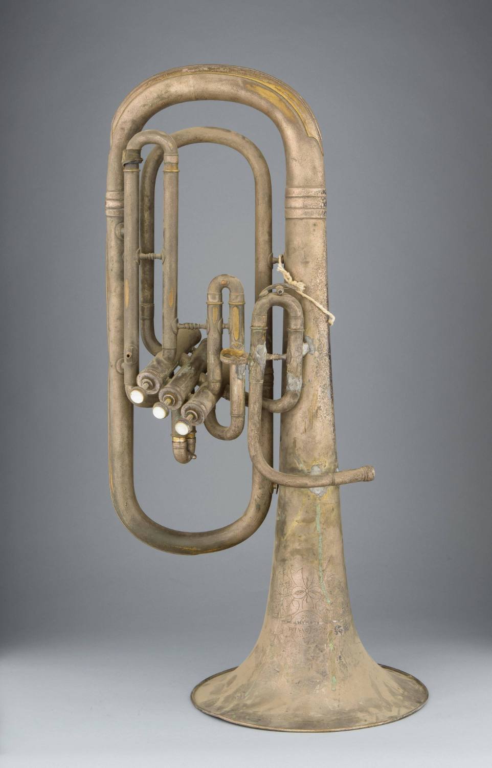 Baritone horn, bell up, B-flat