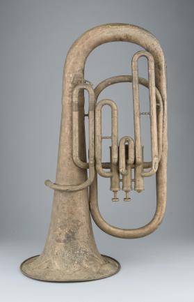 Baritone horn, bell up, B-flat