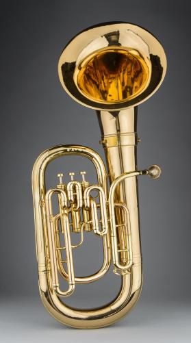 Baritone horn, bell front, B-flat, low pitch
