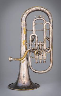 Alto horn, bell up, E-flat