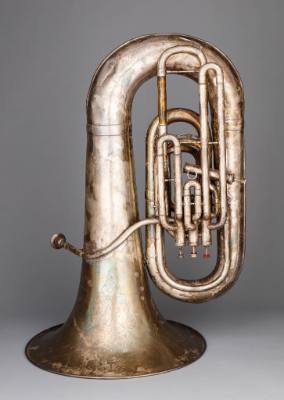 Tuba, E-flat, high pitch with low pitch sleeves