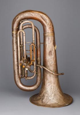 Tuba, E-flat, high pitch converted to low pitch