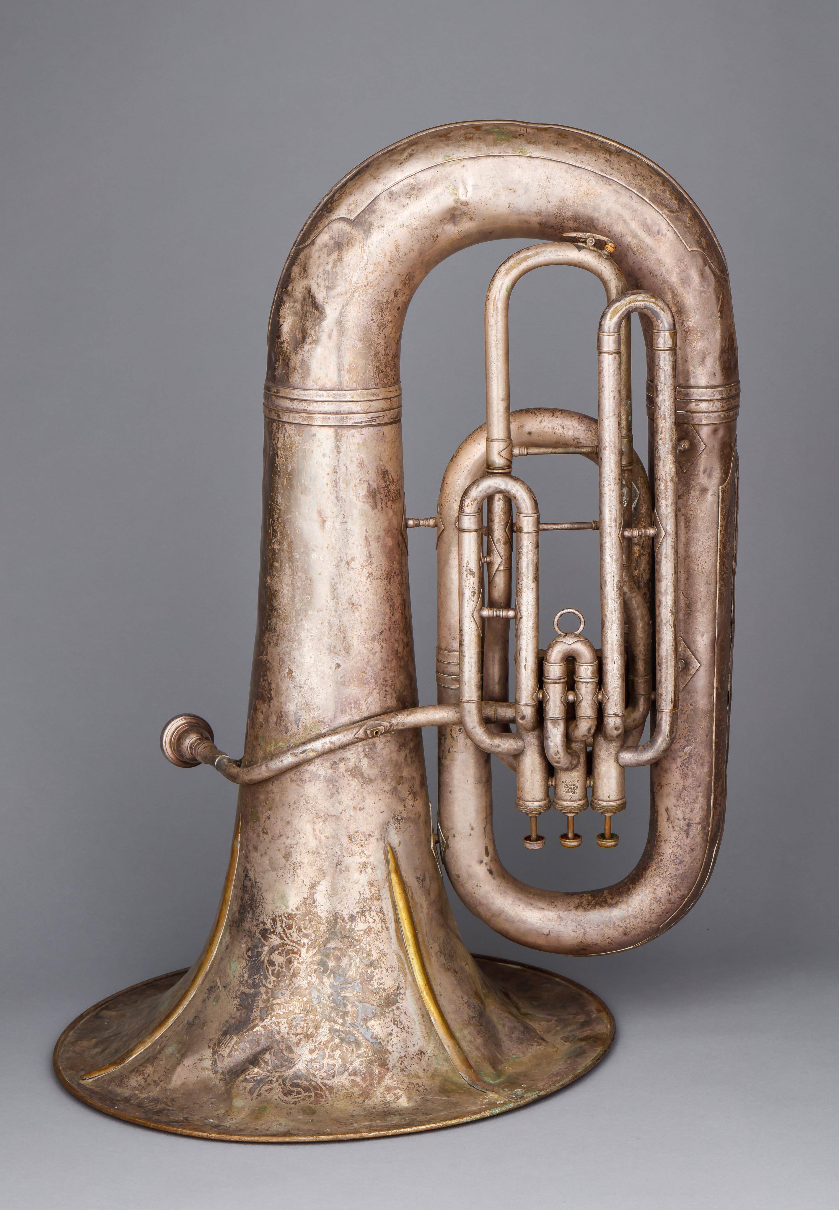 Tuba, E-flat, high pitch converted to low pitch