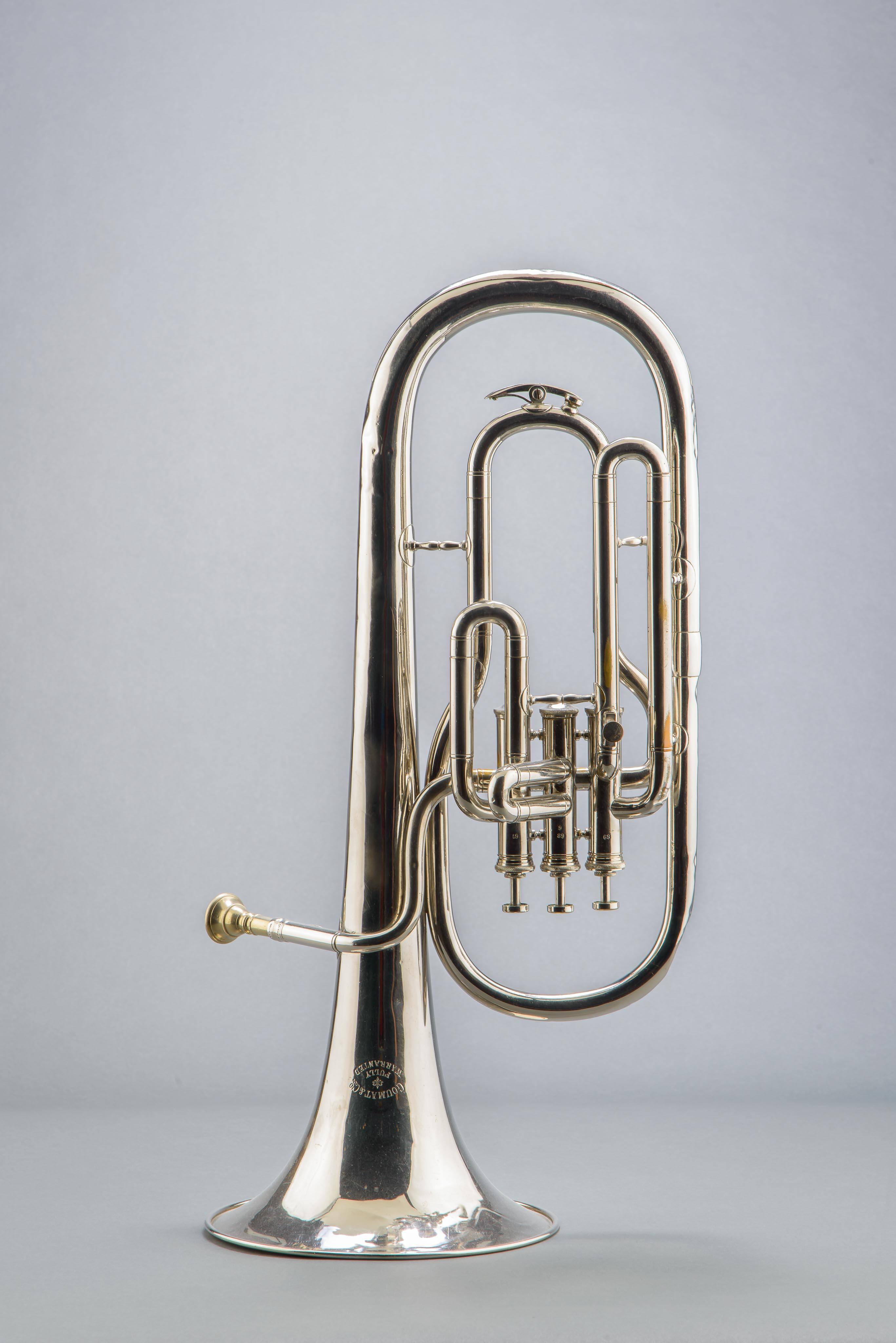 Alto horn, bell up, E-flat