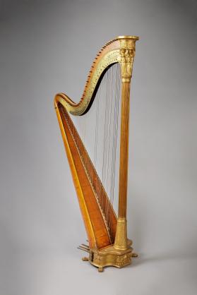 Double-action pedal harp