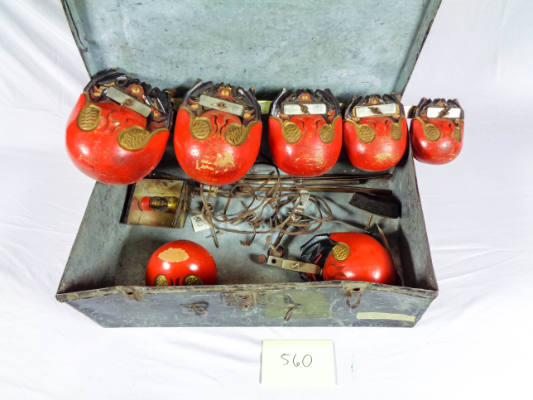 Wood blocks, set of seven (7)
